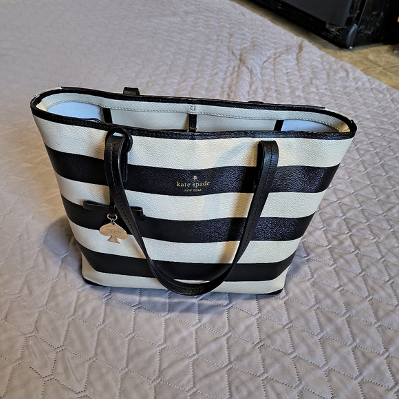 Kate Spade Striped Tote Bag - Picture 3 of 13
